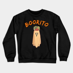 Halloween Burrito Ghost Mexican Trick or Treat Crewneck Sweatshirt